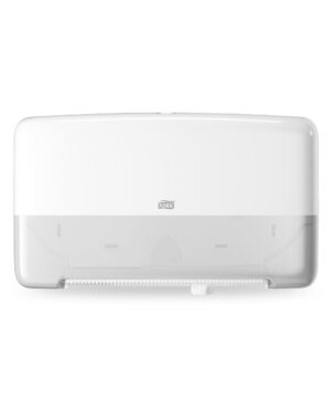 Tork Elevation Twin Mini Toiler Paper Dispenser in white