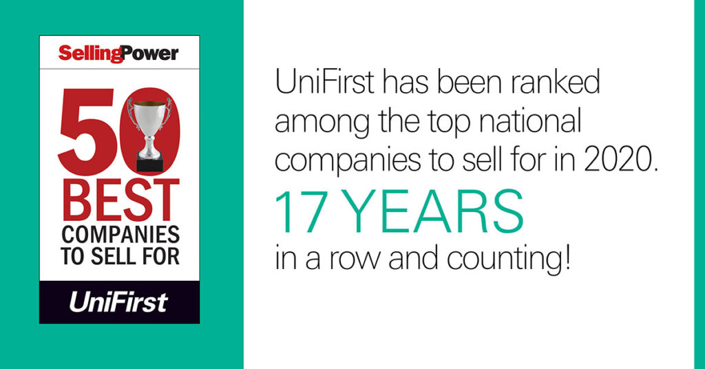 UniFirst on Selling Power's 50 Best Companies List