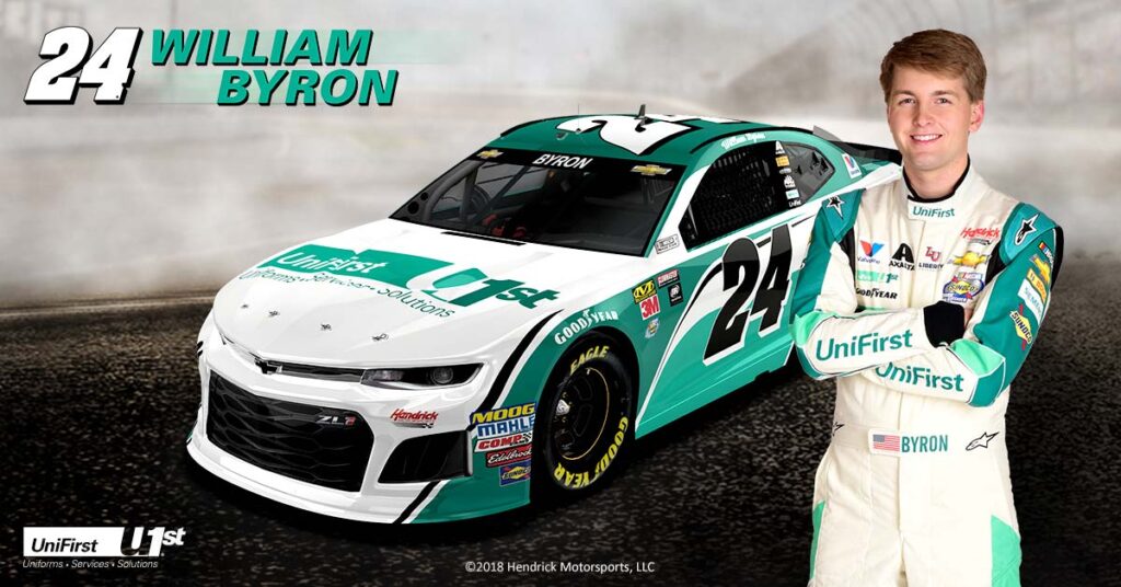 William Byron to drive UniFirst #24 at Kansas Speedway