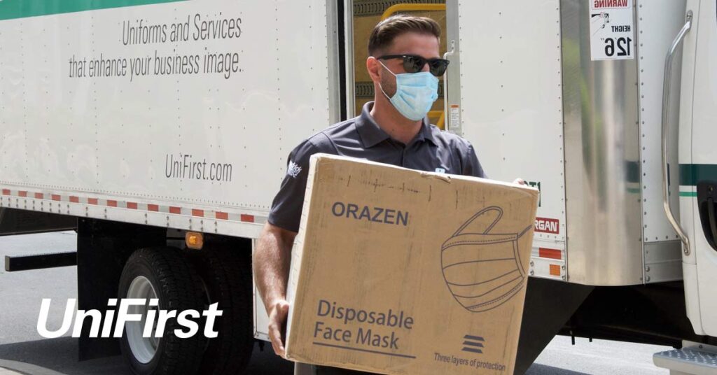 UniFirst delivering over a quarter million donated face masks