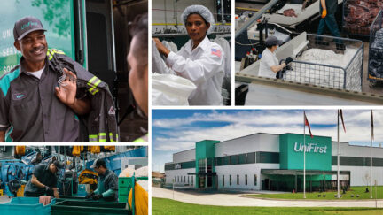 UniFirst Team Partners are featured on the cover of the 2024 UniFirst ESG Report as well as one of our UniFirst plants.