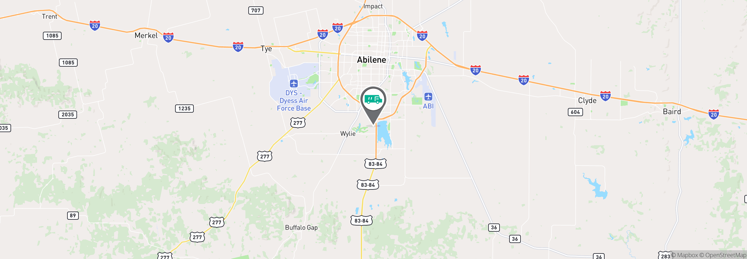 Map Image For abilene tx facility services
