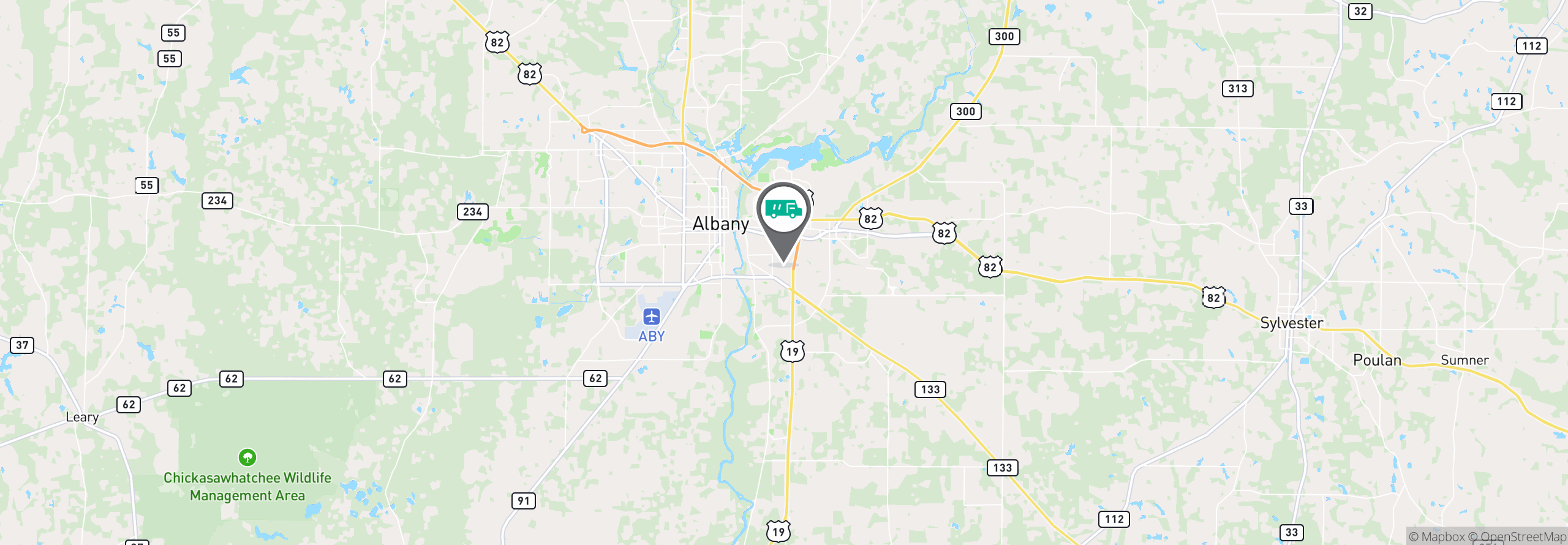 Map Image For albany ga facility services