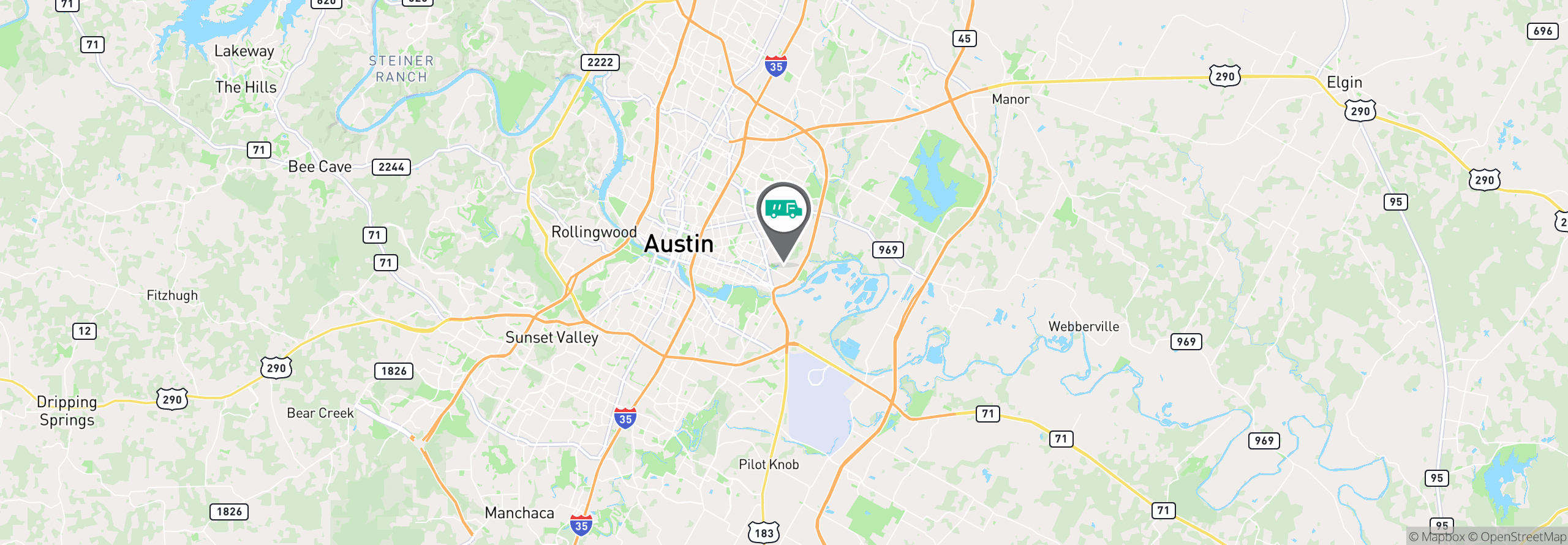 Map Image For austin tx uniforms