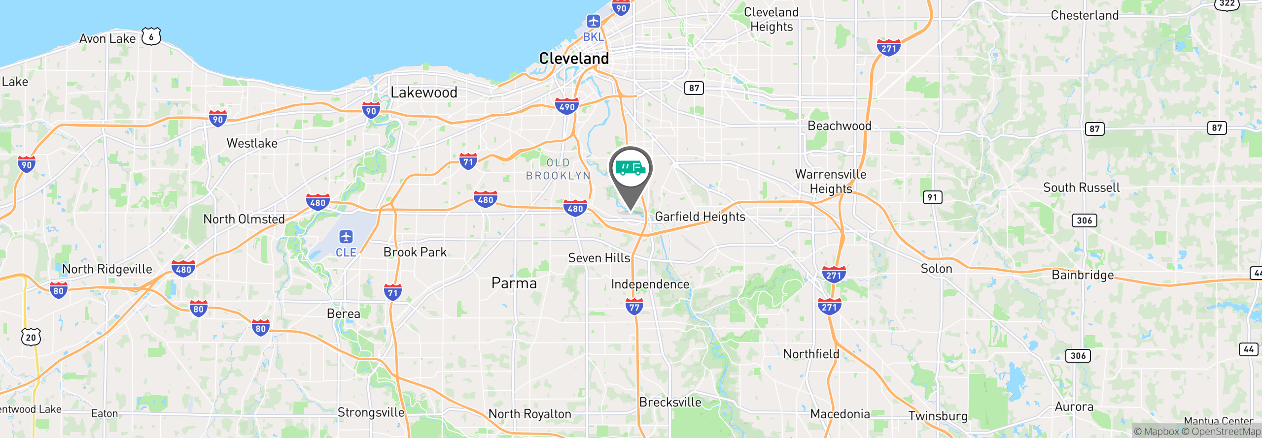 Map Image For cleveland oh uniforms