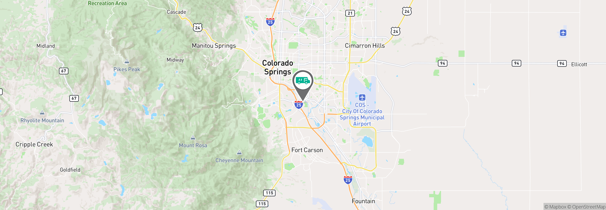 Map Image For colorado springs co facility services