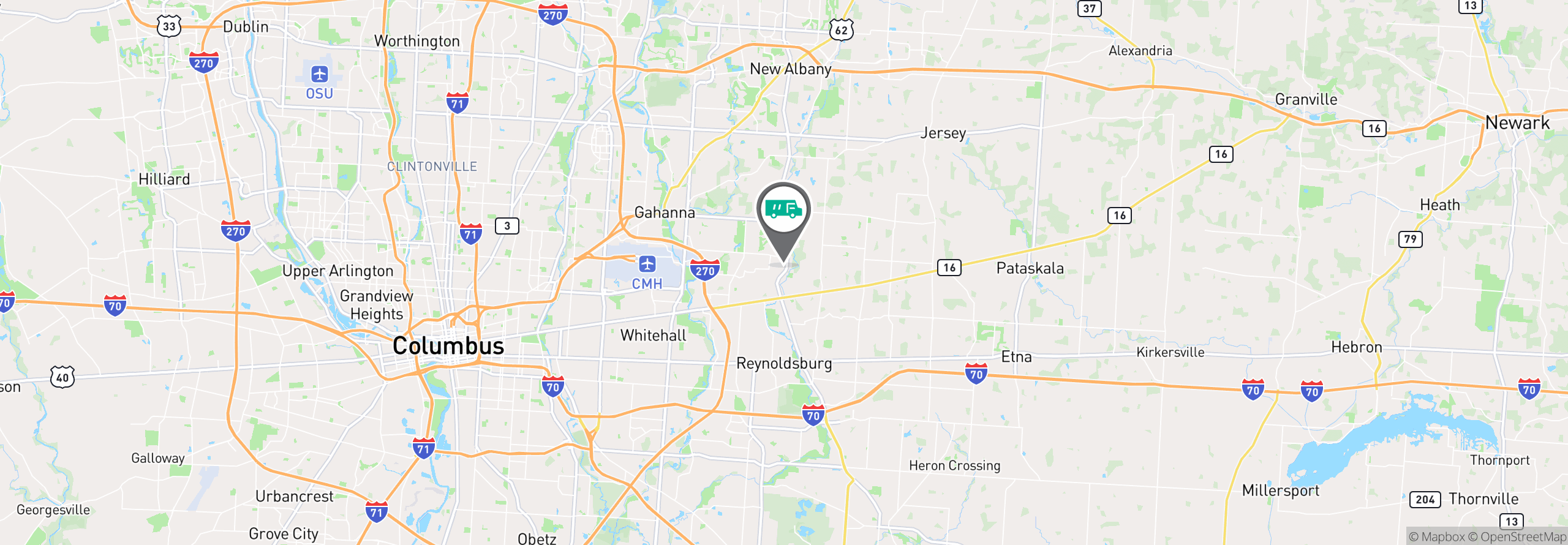 Map Image For columbus oh uniforms
