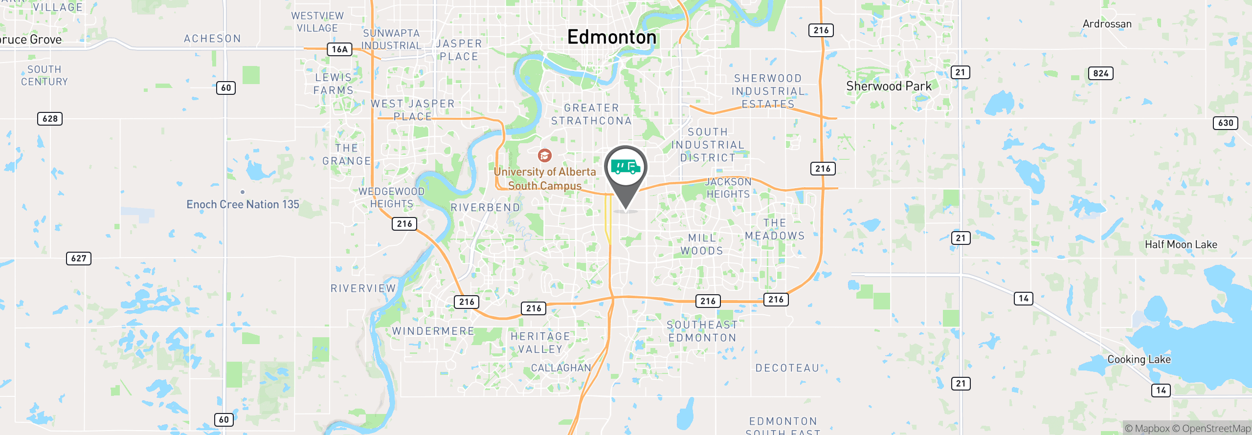 Map Image For edmonton ab facility services