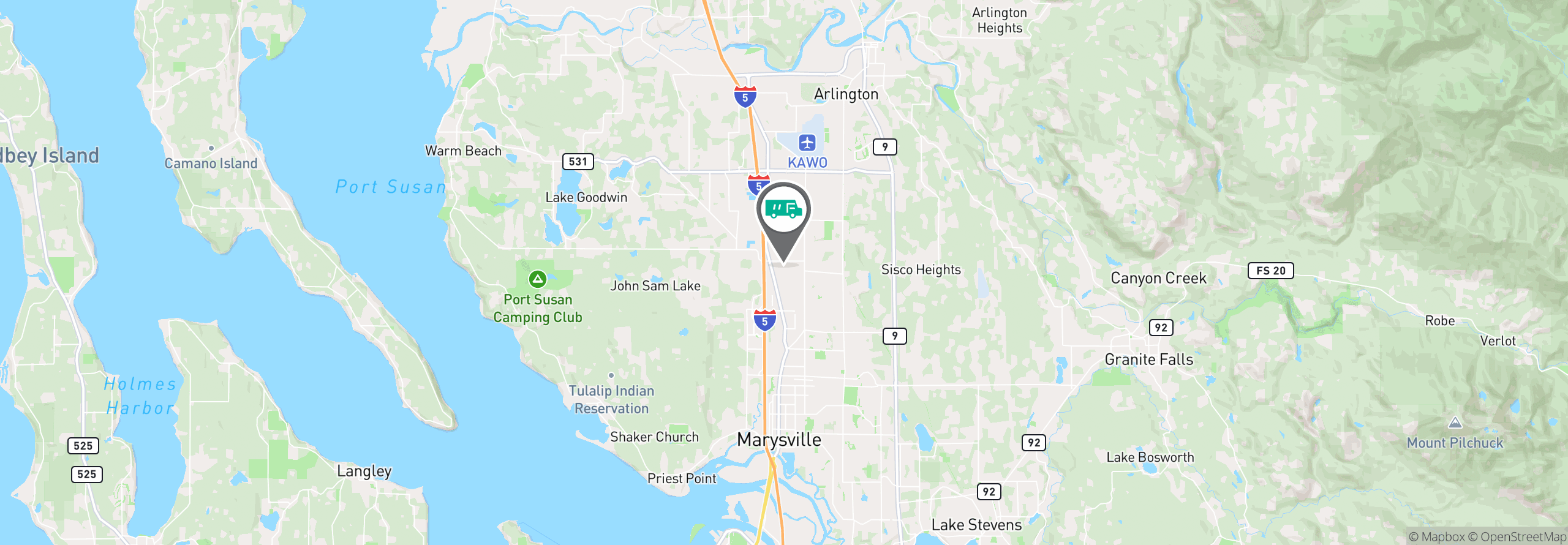 Map Image For everett wa uniforms