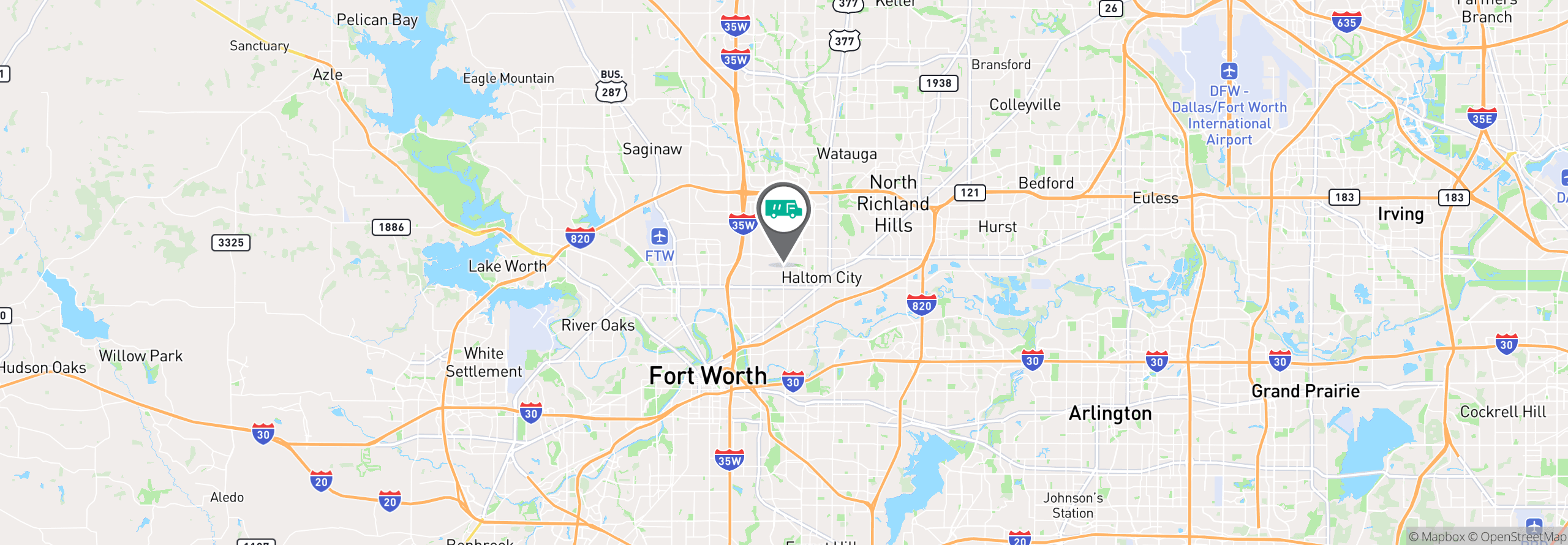 Map Image For fort worth tx uniforms