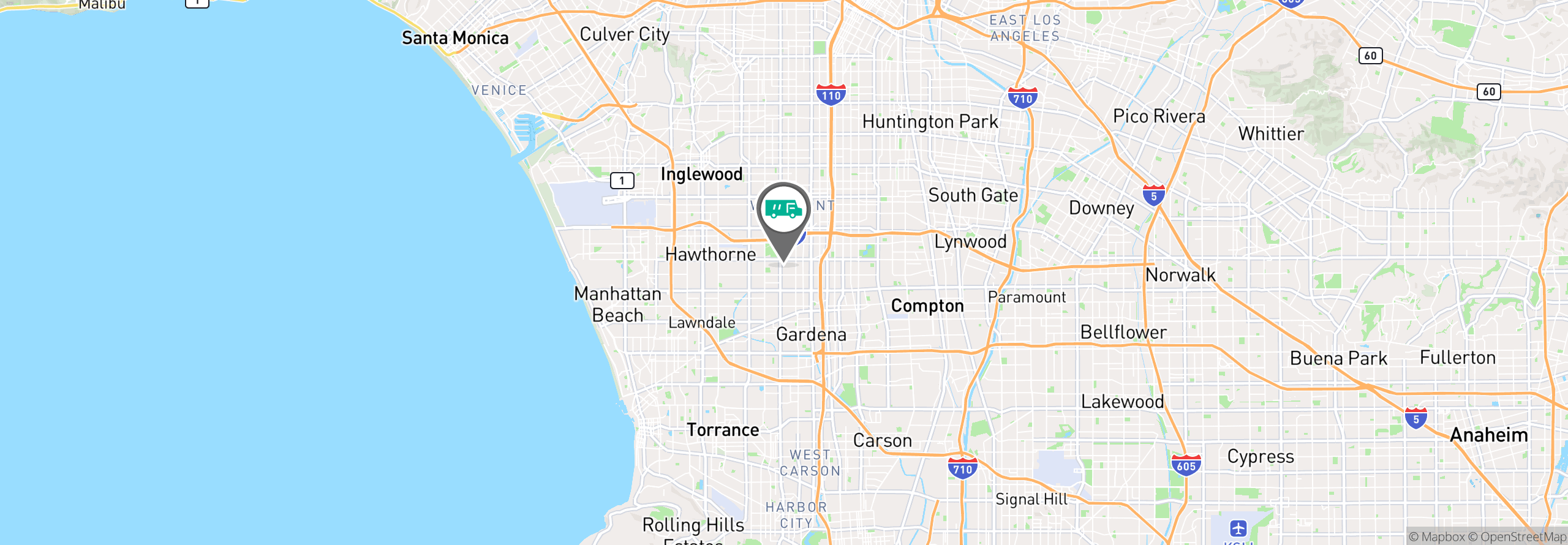 Map Image For gardena ca uniforms