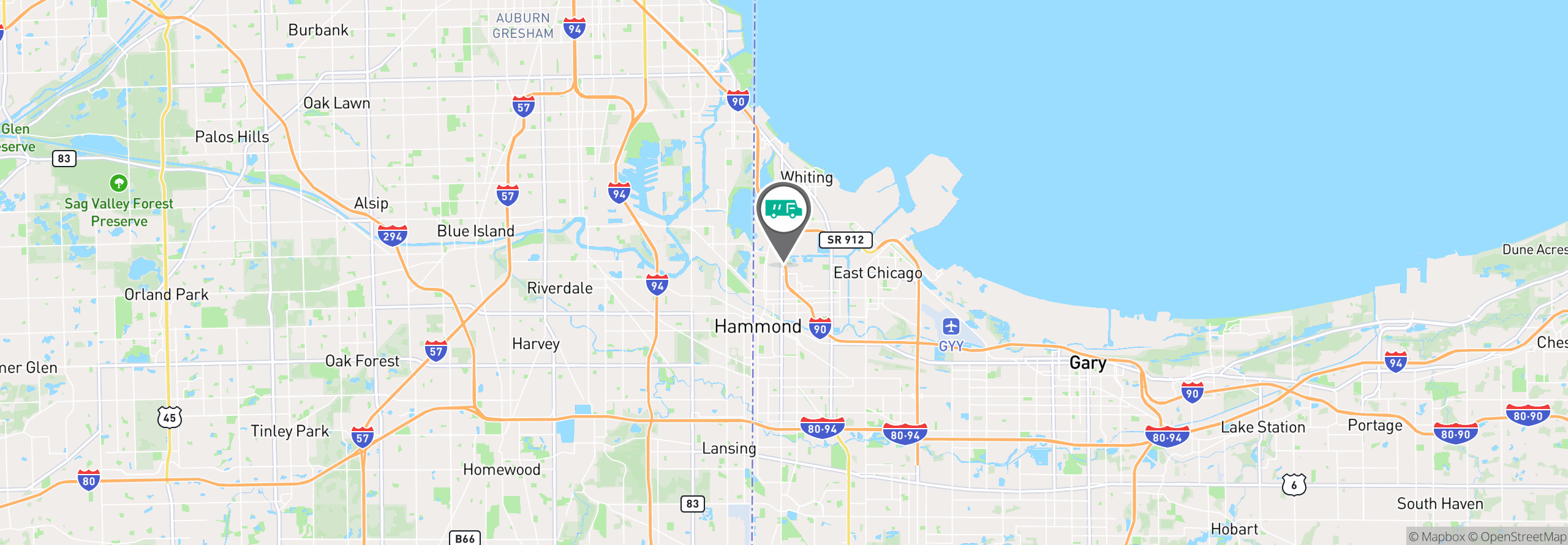 Map Image For hammond in facility services