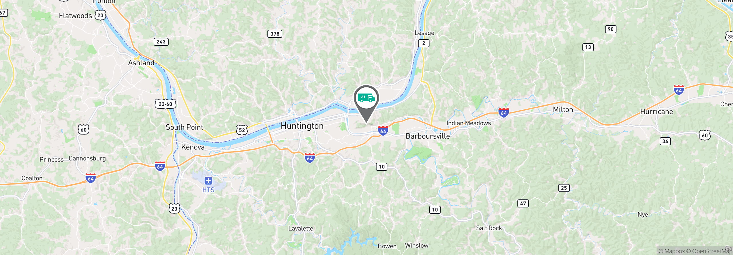 Map Image For huntington wv uniforms