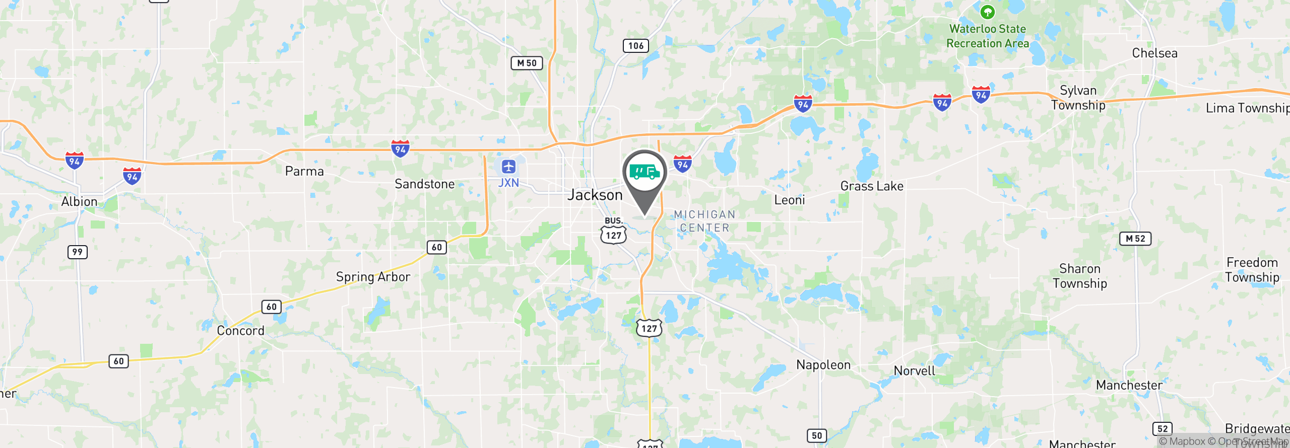 Map Image For jackson mi uniforms