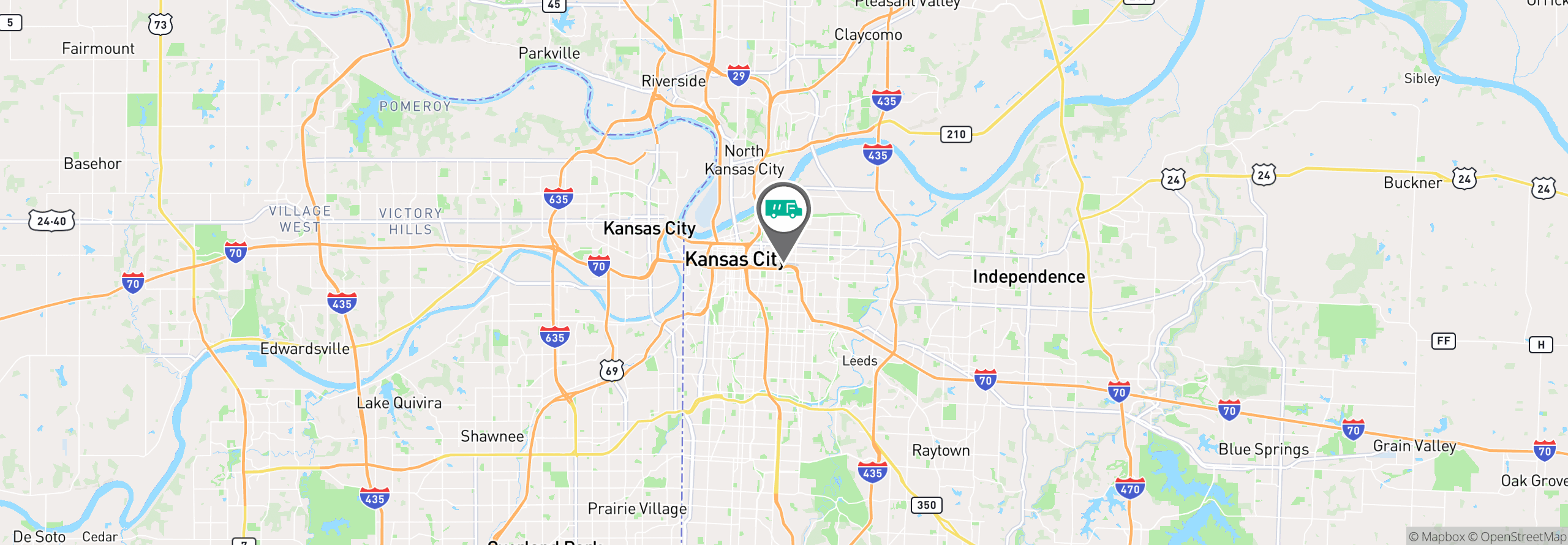 Map Image For kansas city mo uniforms