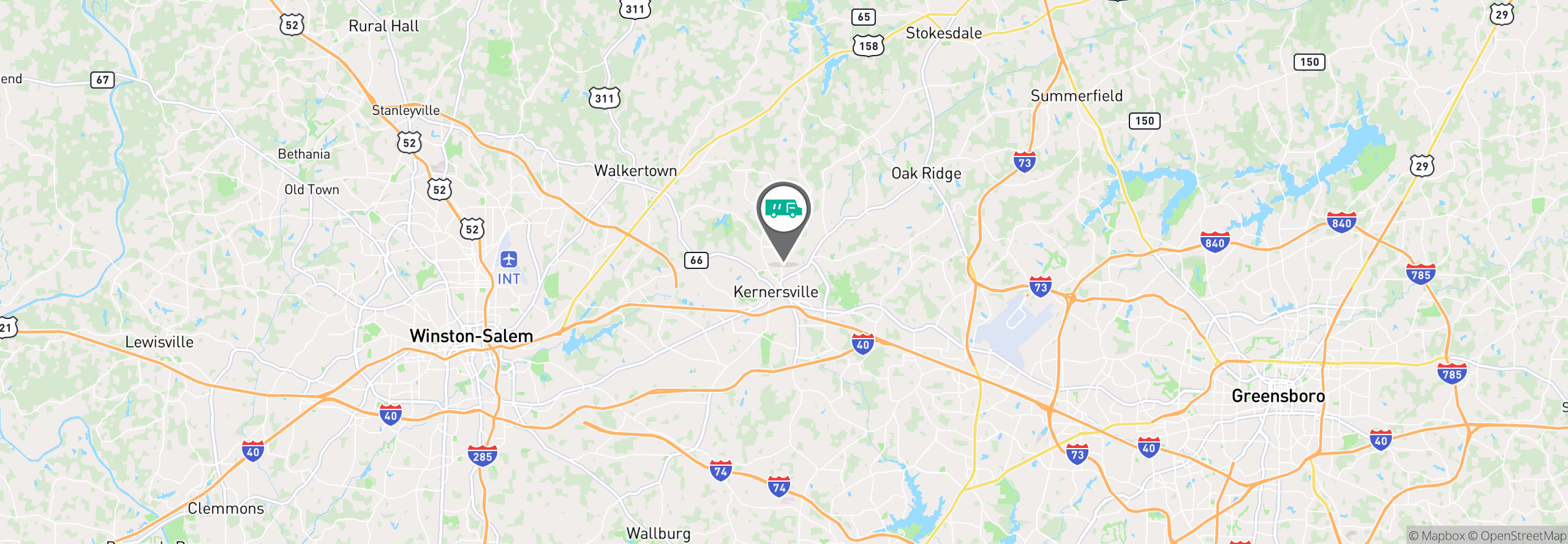 Map Image For kernersville nc uniforms