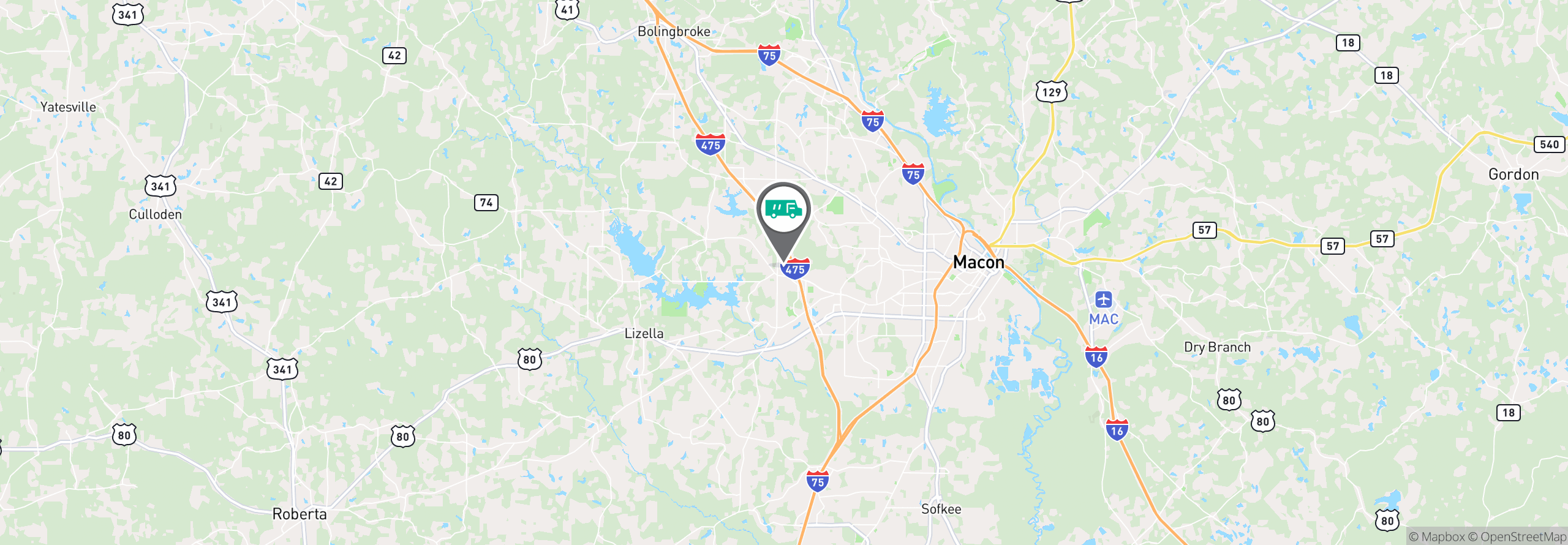 Map Image For macon ga uniforms