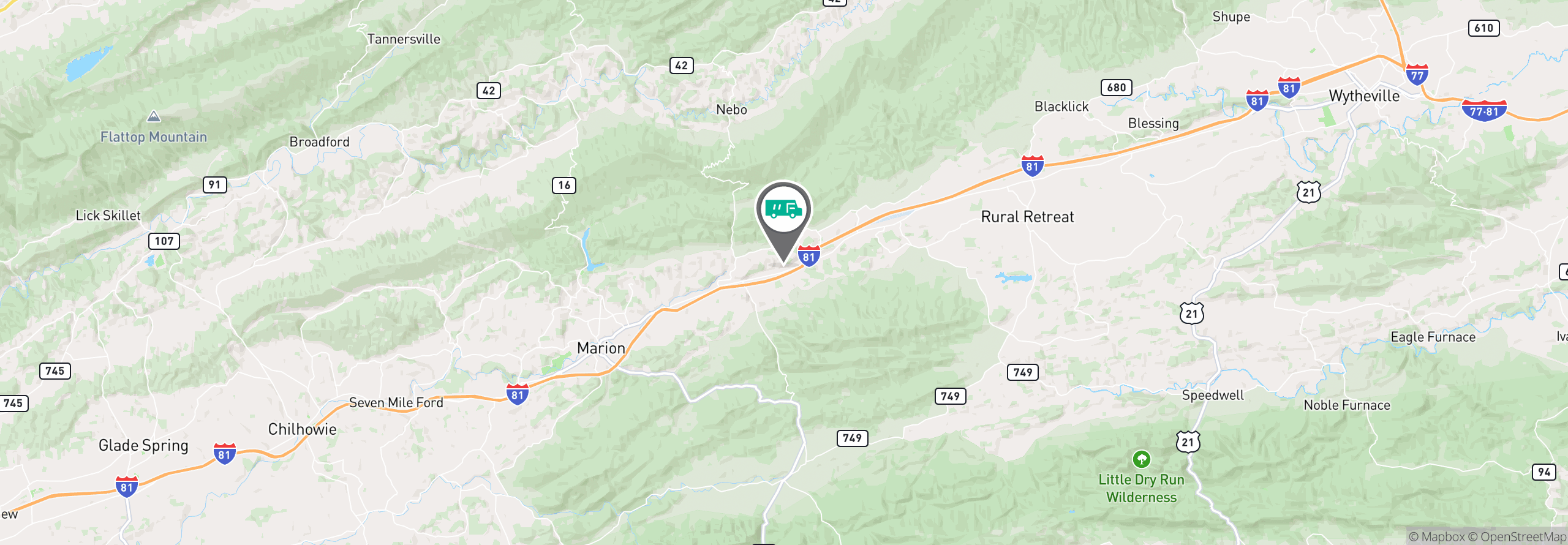 Map Image For marion va uniforms