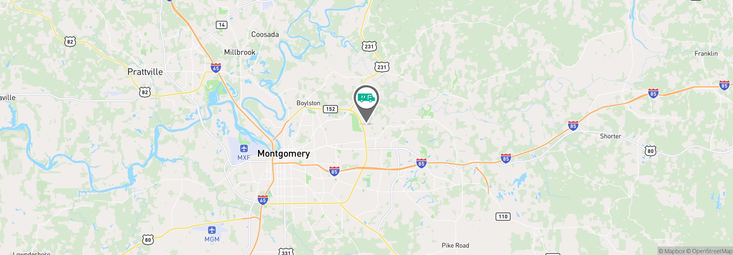 Map Image For montgomery al uniforms