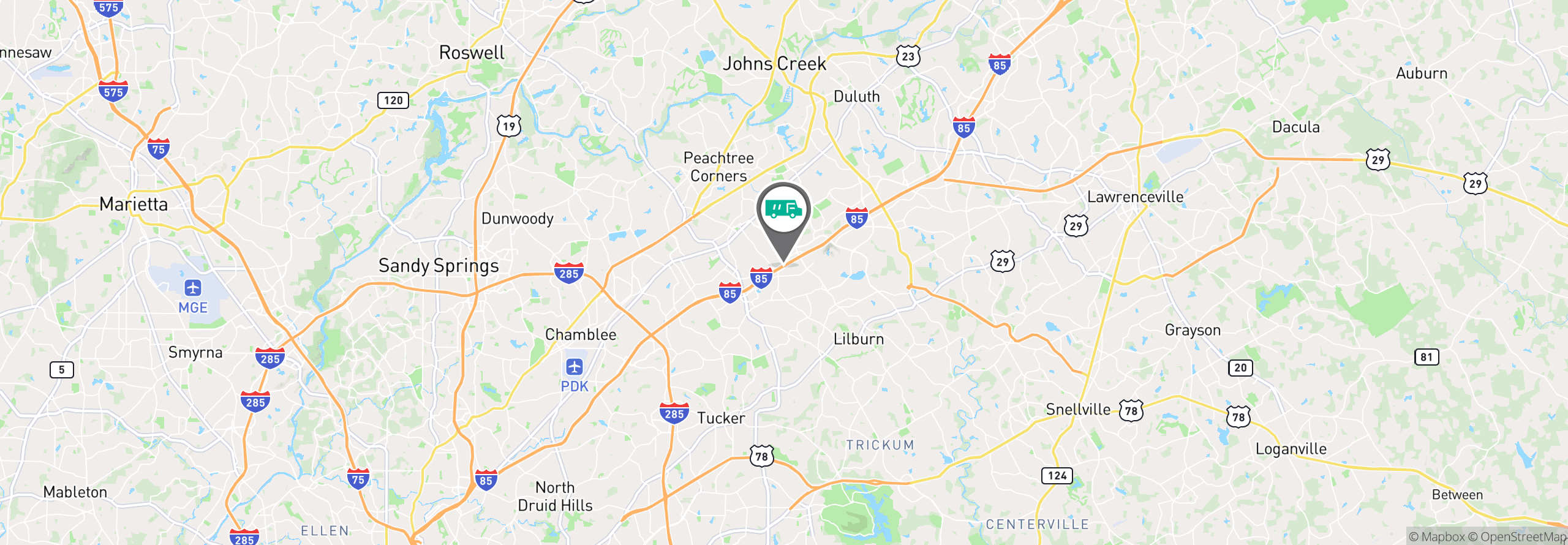 Map Image For north atlanta ga facility services
