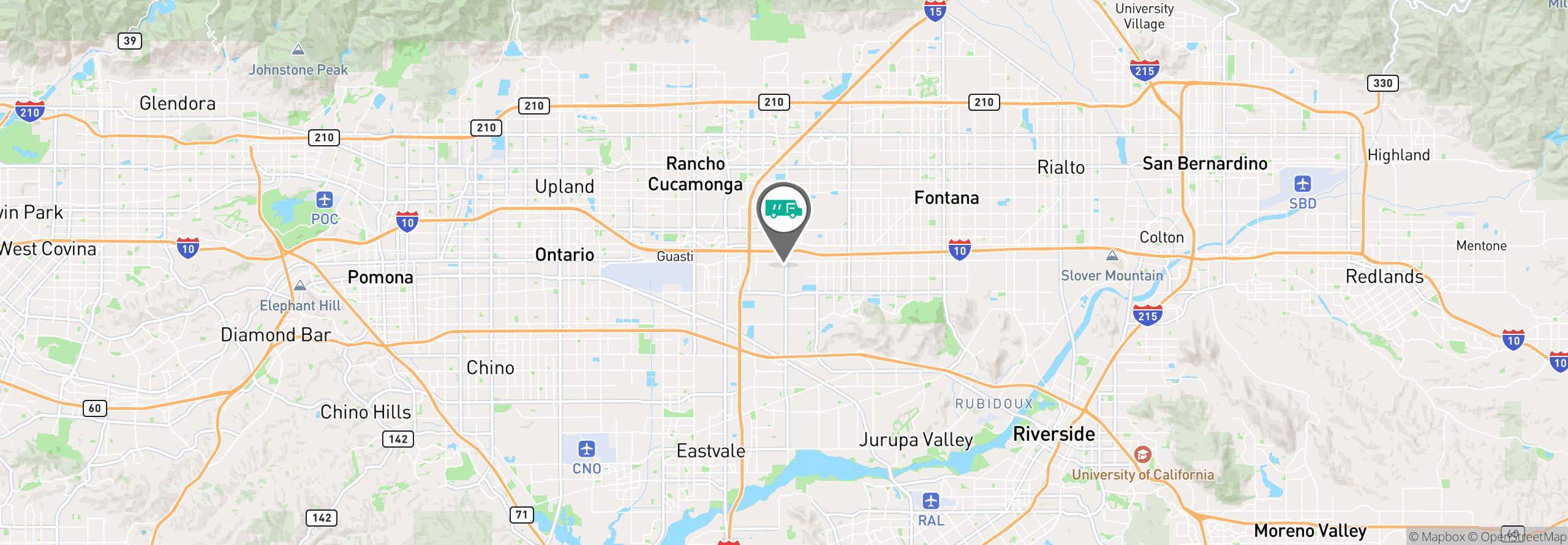 Map Image For ontario ca uniforms