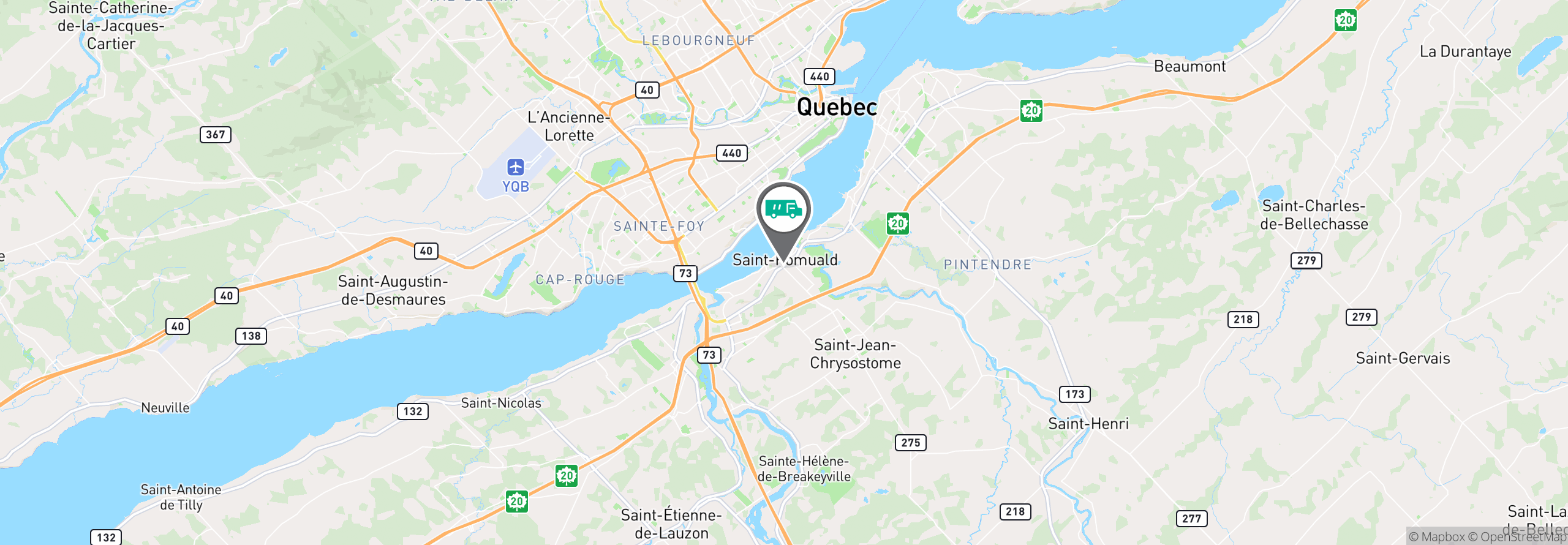 Map Image For quebec city qc facility services