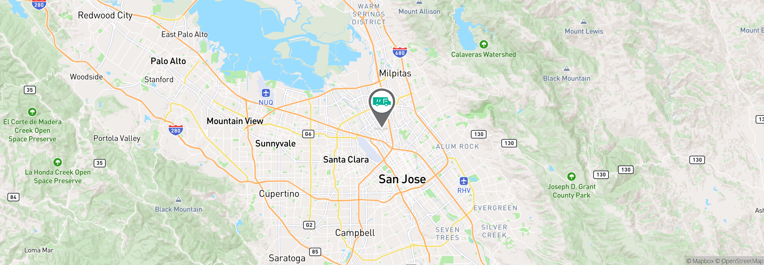 Map Image For san jose ca facility services