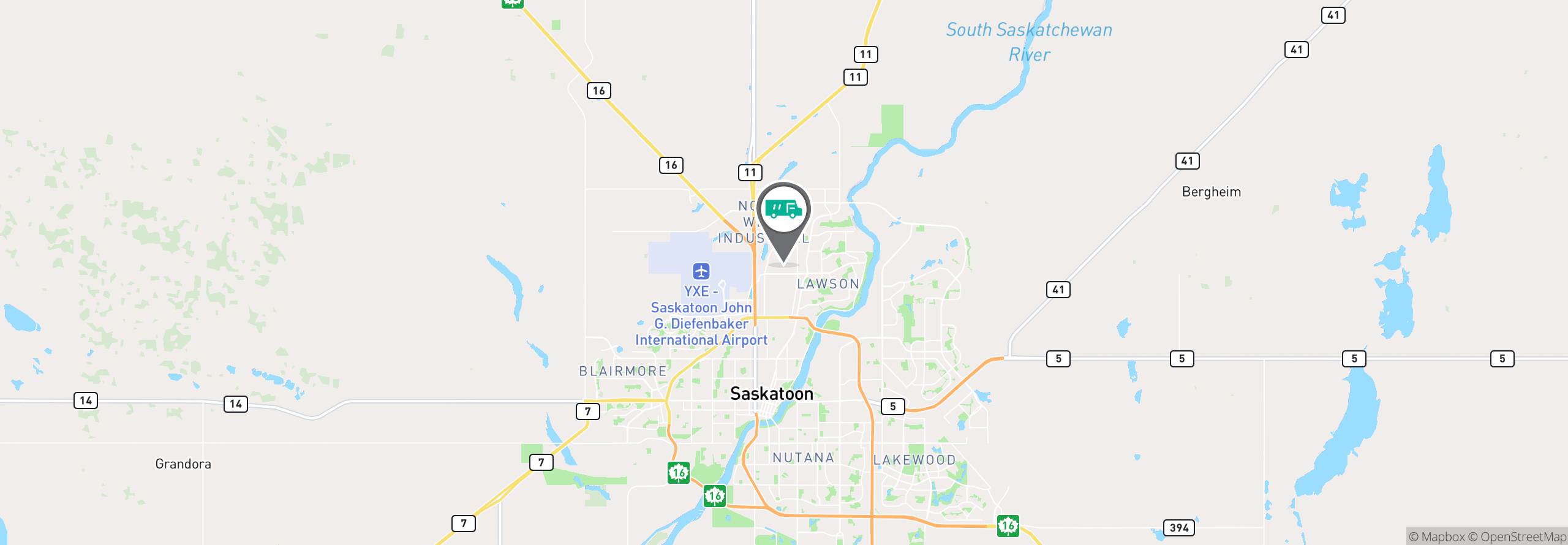 Map Image For saskatoon sk uniforms