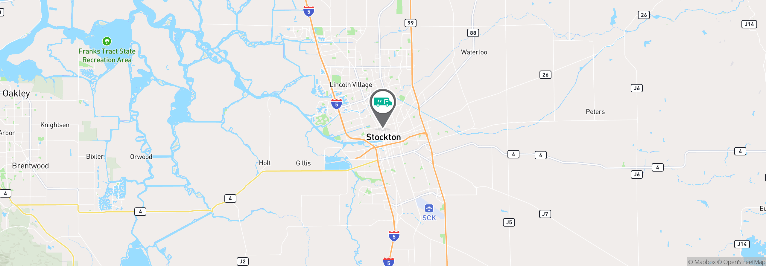 Map Image For stockton ca uniforms