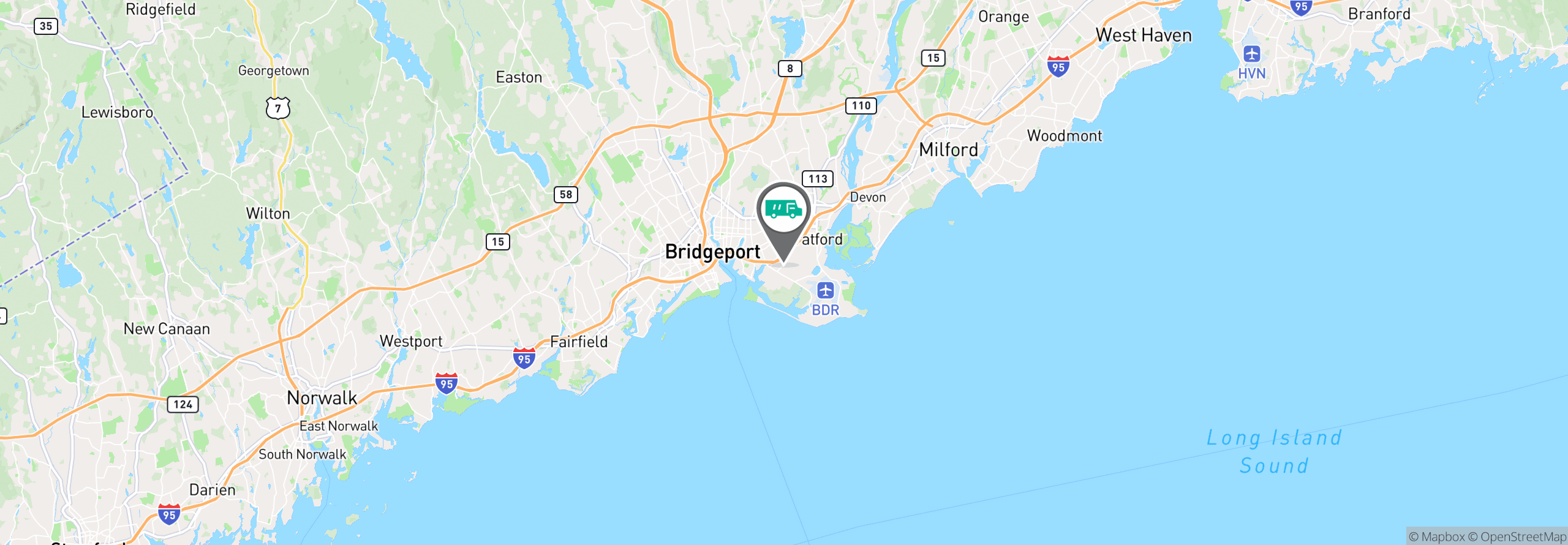 Map Image For stratford ct uniforms