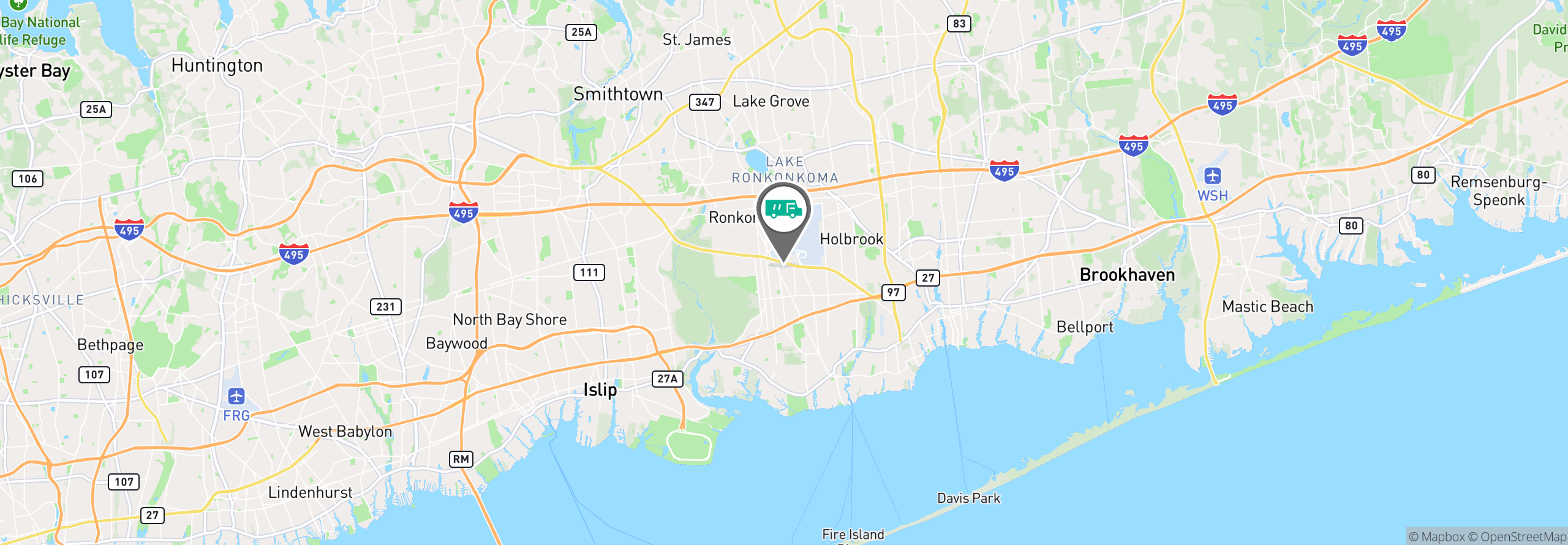 Map Image For unifirst fs long island