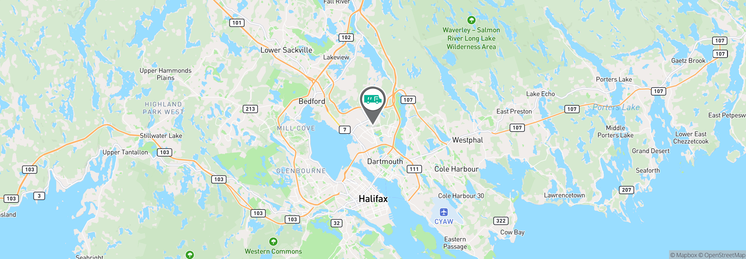 Map Image For unifirst uniforms halifax