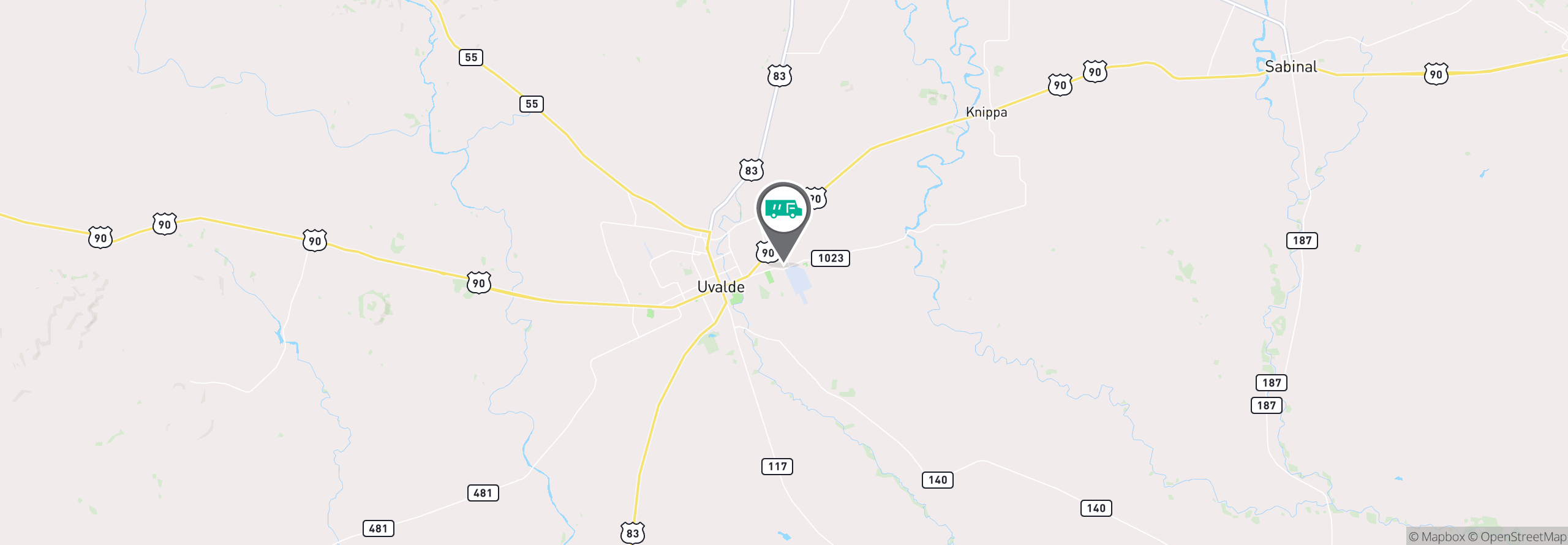 Map Image For uvalde tx facility services