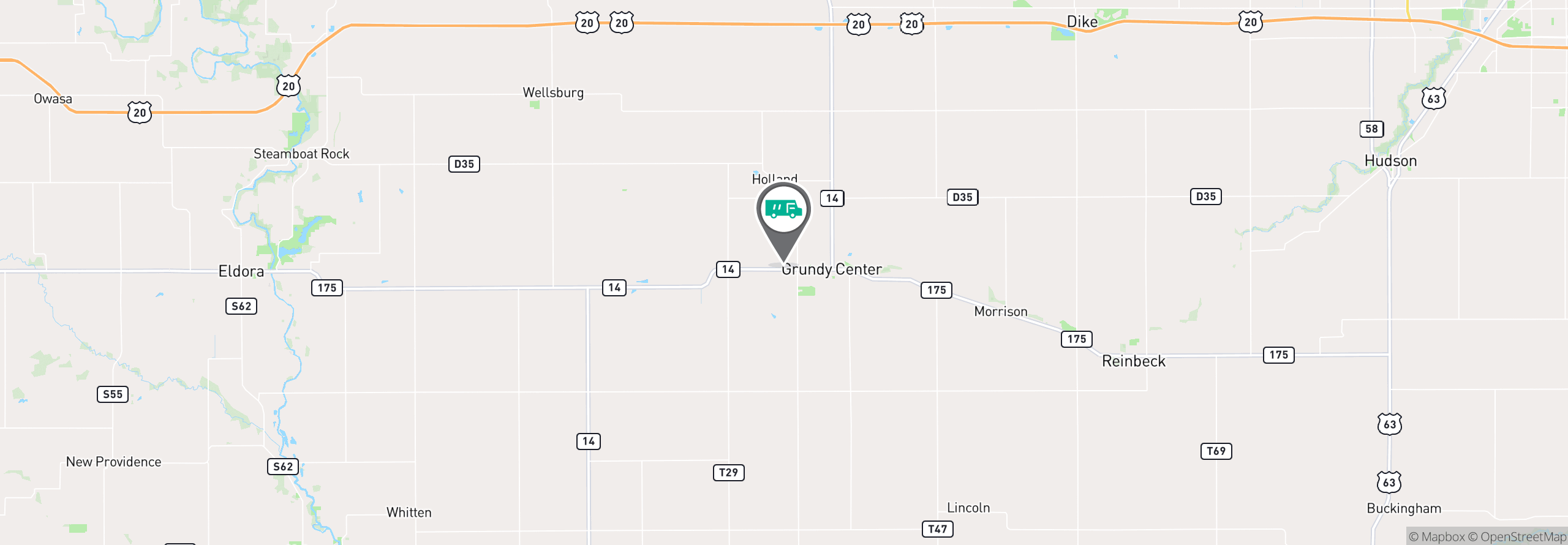 Map Image For waterloo ia uniforms