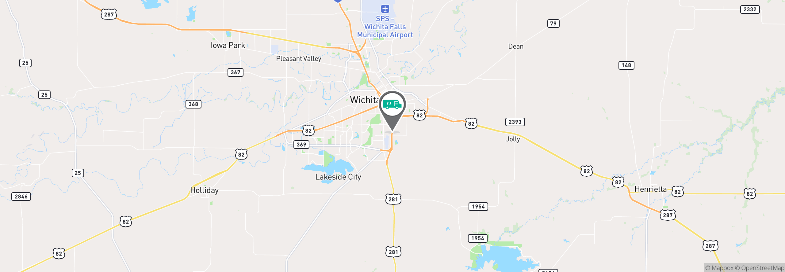 Map Image For wichita falls tx uniforms