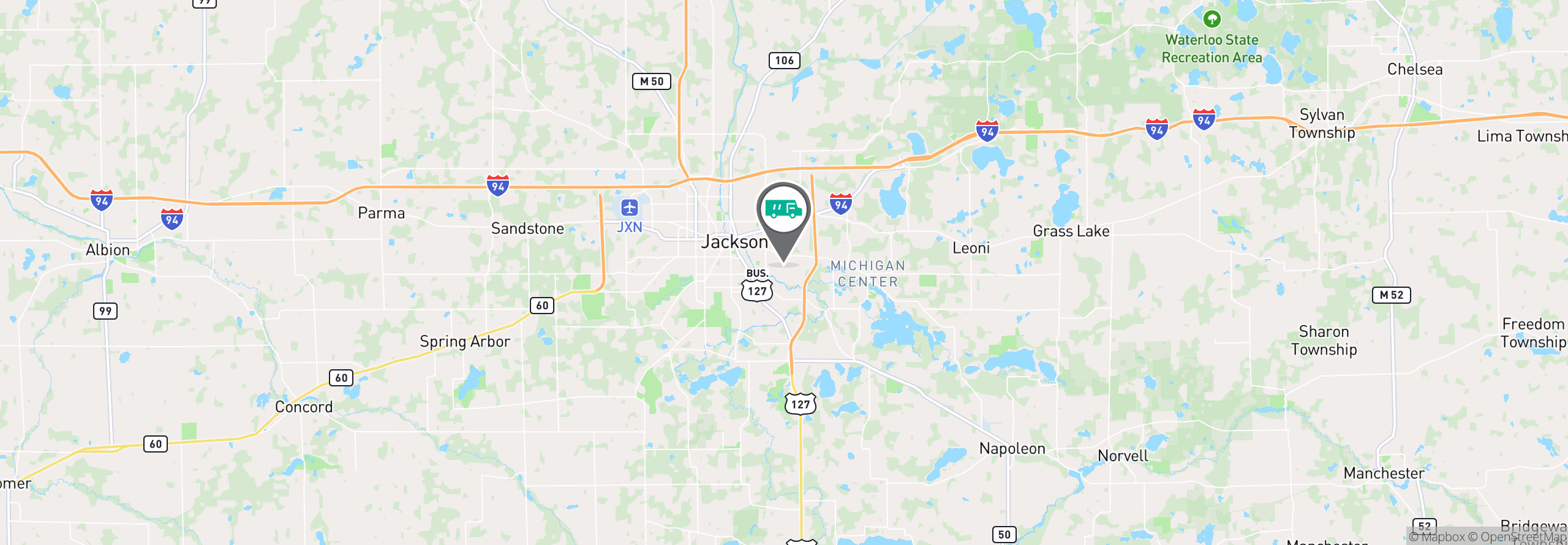 Map Image For jackson mi uniforms