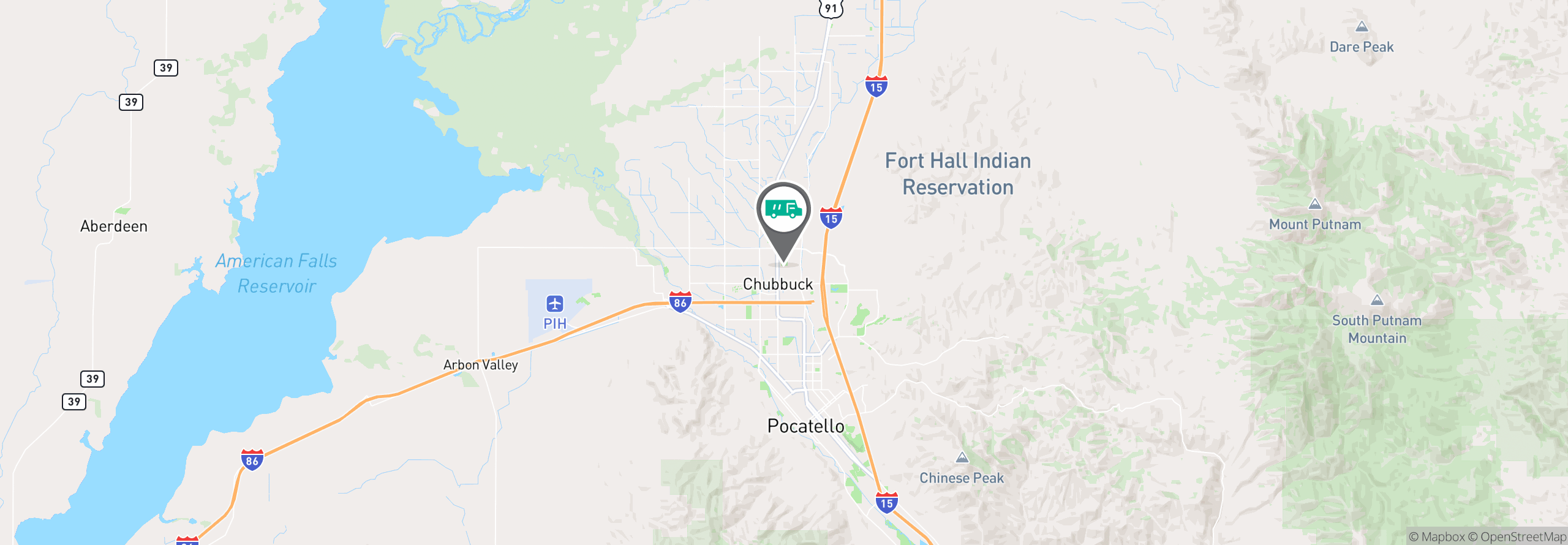 Map Image For pocatello id uniforms